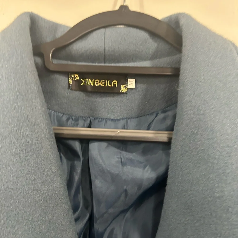 Women’s coat gray/blue color size M - Picture 6 of 7